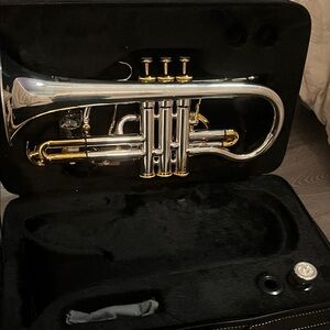 Silver and Gold Pocket Trumpet